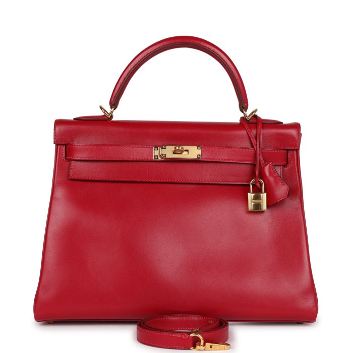 Handmade HKR 32 Rouge Vif Tadelakt Gold Hardware