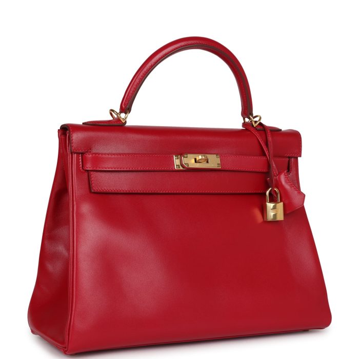 Handmade HKR 32 Rouge Vif Tadelakt Gold Hardware - 图片 2