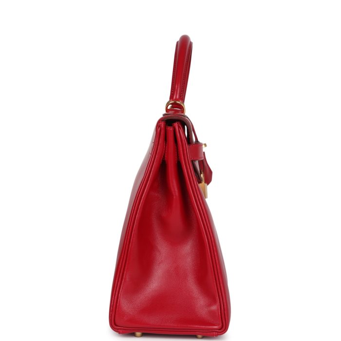 Handmade HKR 32 Rouge Vif Tadelakt Gold Hardware - 图片 3