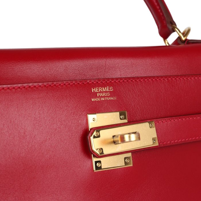 Handmade HKR 32 Rouge Vif Tadelakt Gold Hardware - 图片 6