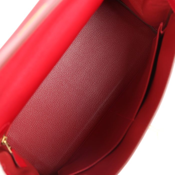 Handmade HKR 32 Rouge Vif Tadelakt Gold Hardware - 图片 7