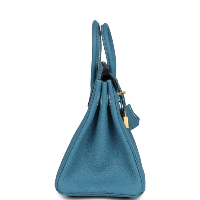 Handmade Bag HB 25 Blue Jean Togo Gold Hardware：圖片 3