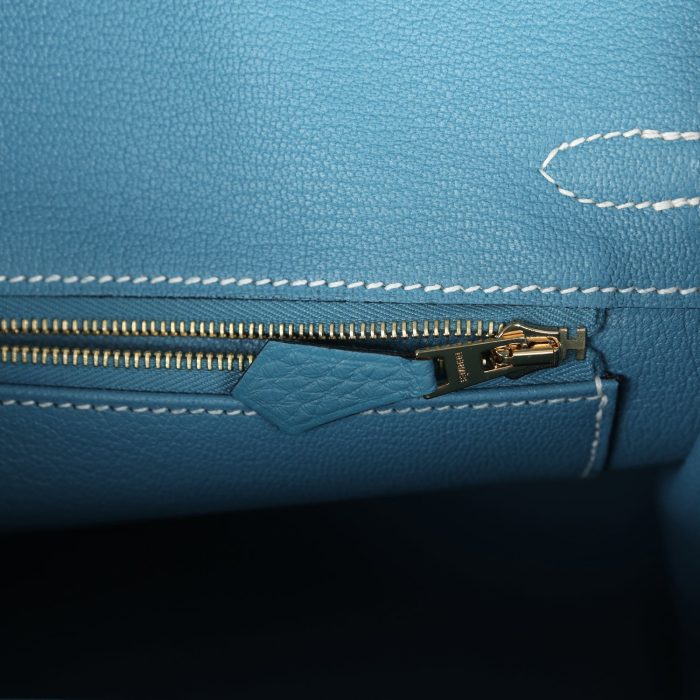 Handmade Bag HB 25 Blue Jean Togo Gold Hardware：圖片 8