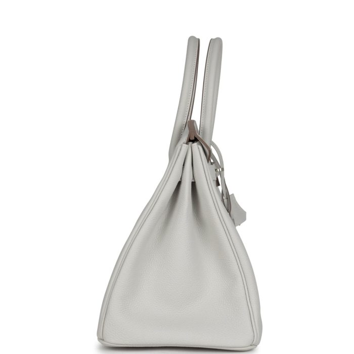 Handmade Bag HB 35 Gris Pale Togo Palladium Hardware - 图片 3