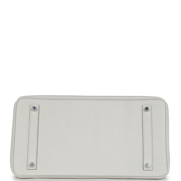 Handmade Bag HB 35 Gris Pale Togo Palladium Hardware - 图片 5