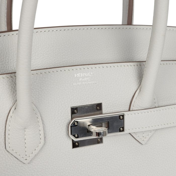 Handmade Bag HB 35 Gris Pale Togo Palladium Hardware - 图片 6