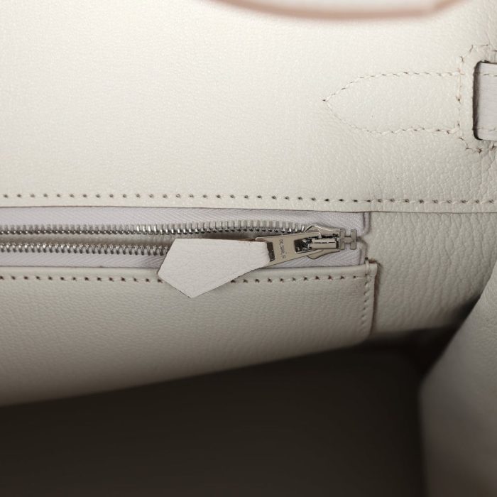 Handmade Bag HB 35 Gris Pale Togo Palladium Hardware - 图片 8