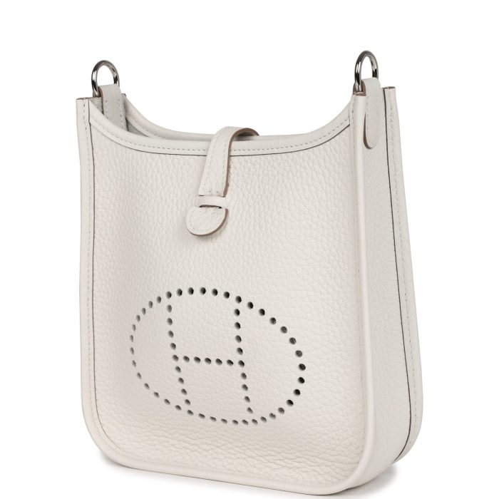 Handmade Bag HE TPM Gris Pale Clemence Palladium Hardware - 图片 3