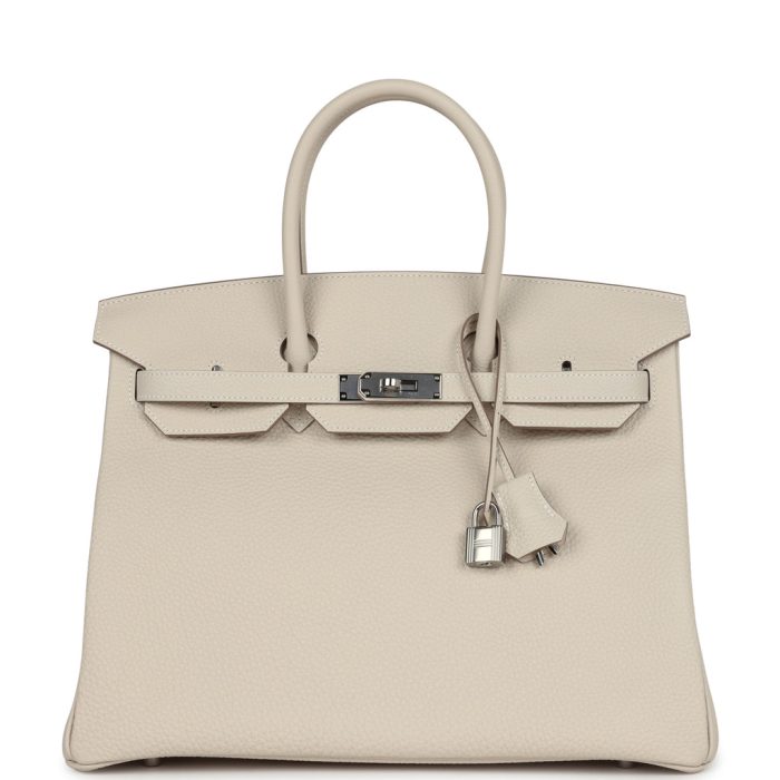 Handmade Bag HB 35 Craie Togo Palladium Hardware