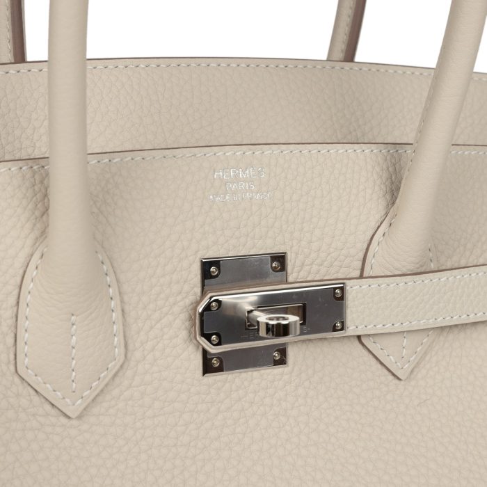 Handmade Bag HB 35 Craie Togo Palladium Hardware - 图片 7
