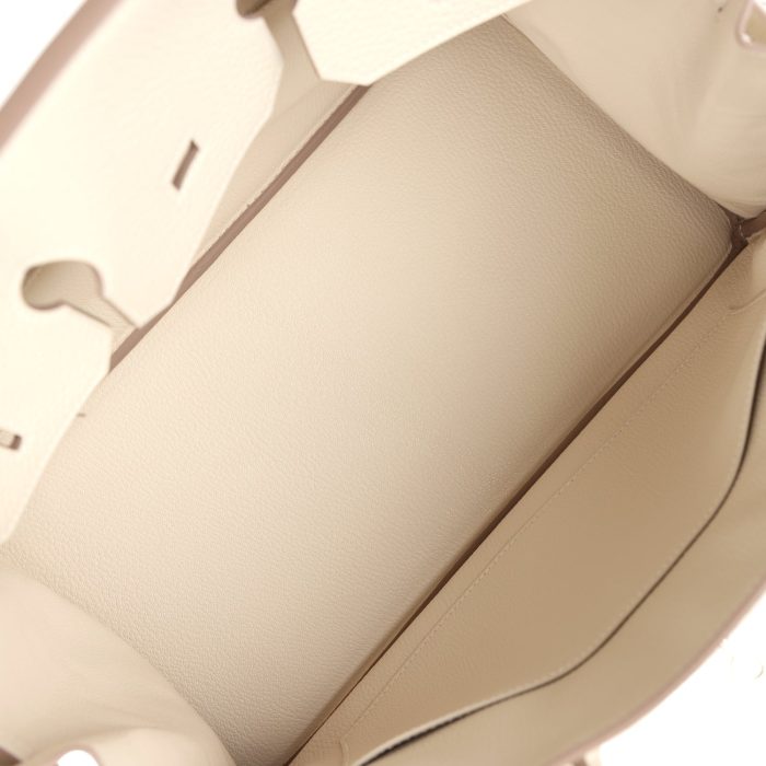 Handmade Bag HB 35 Craie Togo Palladium Hardware - 图片 8