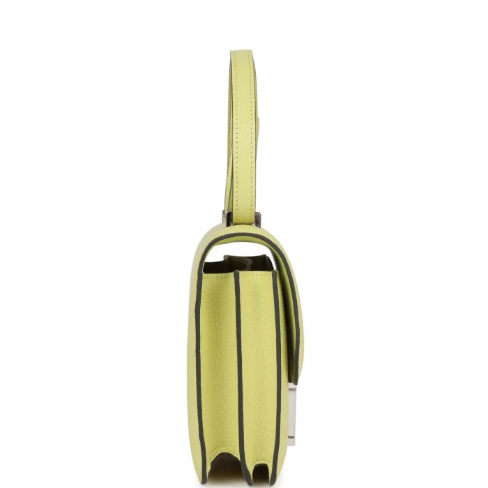 Handmade Bag HC 18 Jaune Bourgeon Chevre Palladium Hardware - 图片 3