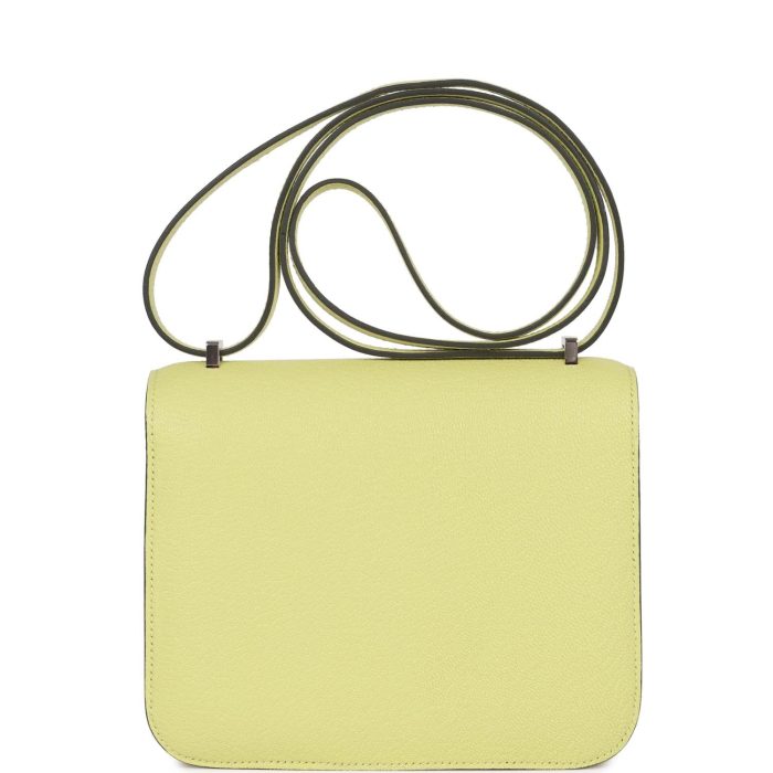Handmade Bag HC 18 Jaune Bourgeon Chevre Palladium Hardware - 图片 4