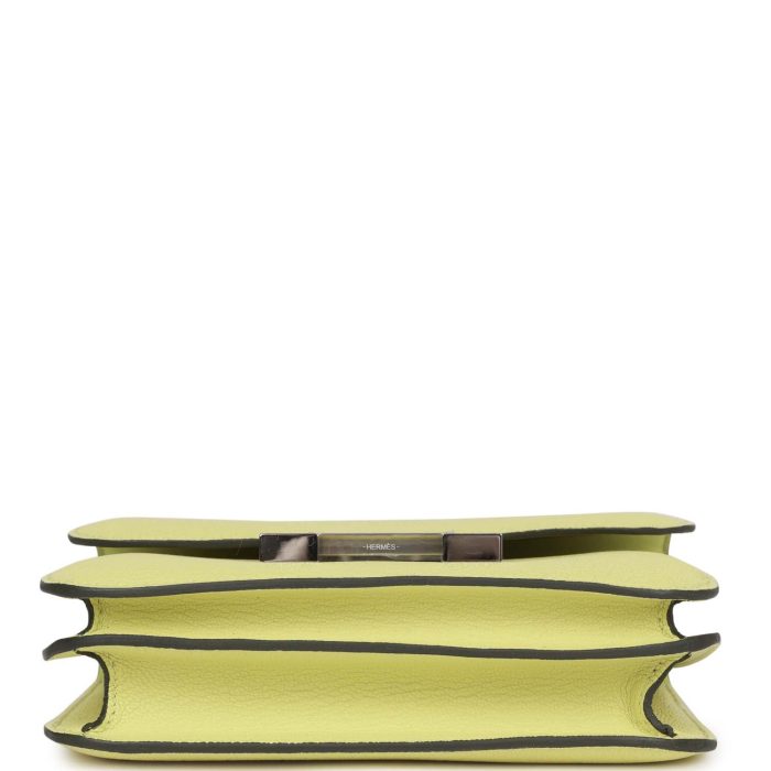 Handmade Bag HC 18 Jaune Bourgeon Chevre Palladium Hardware - 图片 5