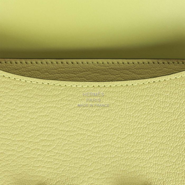 Handmade Bag HC 18 Jaune Bourgeon Chevre Palladium Hardware - 图片 7