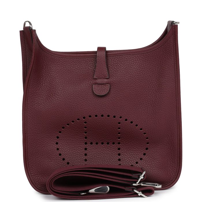 Handmade Bag HE III PM Bordeaux Clemence Palladium Hardware