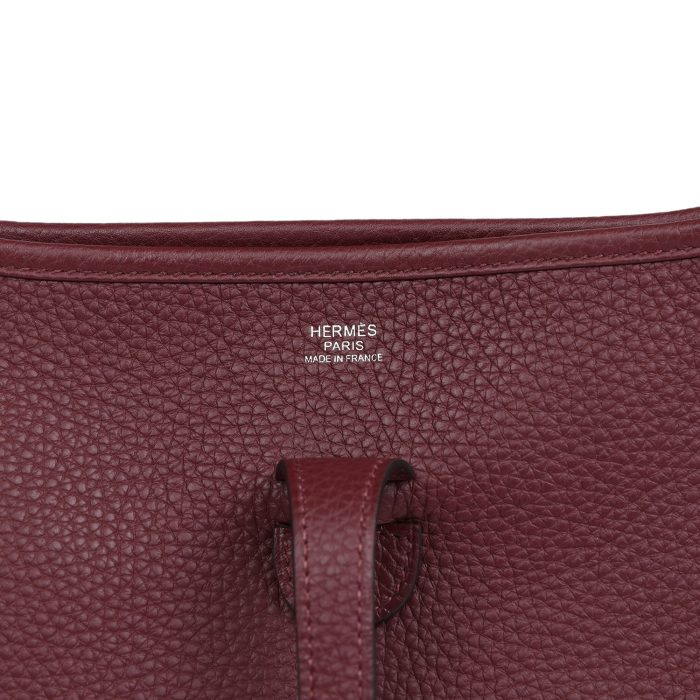 Handmade Bag HE III PM Bordeaux Clemence Palladium Hardware - 图片 5