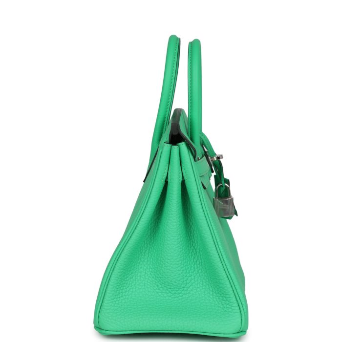 Handmade Bag HB 25 Vert Comics Togo Palladium Hardware - 图片 3