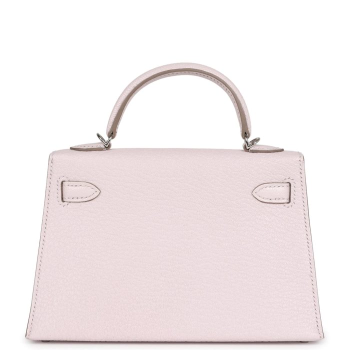Handmade HKS 20 Mauve Pale Chevre Palladium Hardware - 图片 4