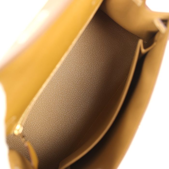 Handmade HKS 25 Bronze Dorè Madame and Sable Shiny Niloticus Crocodile Touch Permabrass Hardware - 图片 2