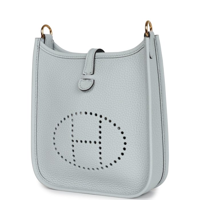 Handmade Bag HE TPM Bleu Pale Clemence Gold Hardware - 图片 3