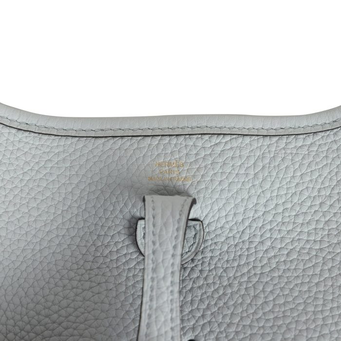 Handmade Bag HE TPM Bleu Pale Clemence Gold Hardware - 图片 7