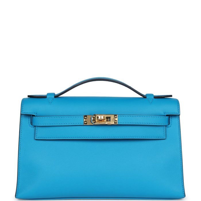 Handmade HKP Bleu Frida Swift Gold Hardware