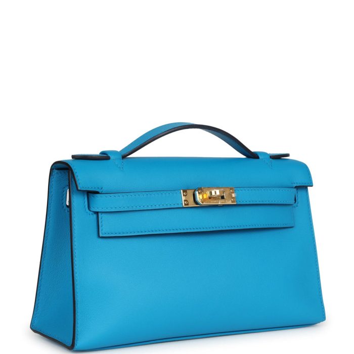 Handmade HKP Bleu Frida Swift Gold Hardware - Image 2
