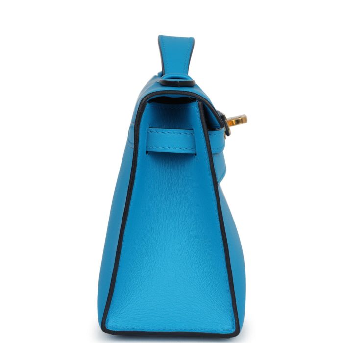 Handmade HKP Bleu Frida Swift Gold Hardware - Image 3
