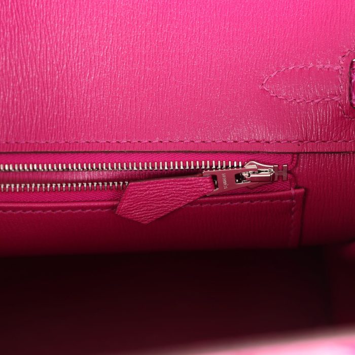 Handmade Bag HB 25 Rose Sheherazade Shiny Porosus Crocodile Palladium Hardware - 图片 8