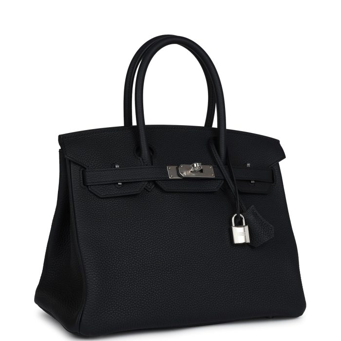 Handmade Bag HB 30 Black Togo Palladium Hardware - 图片 2