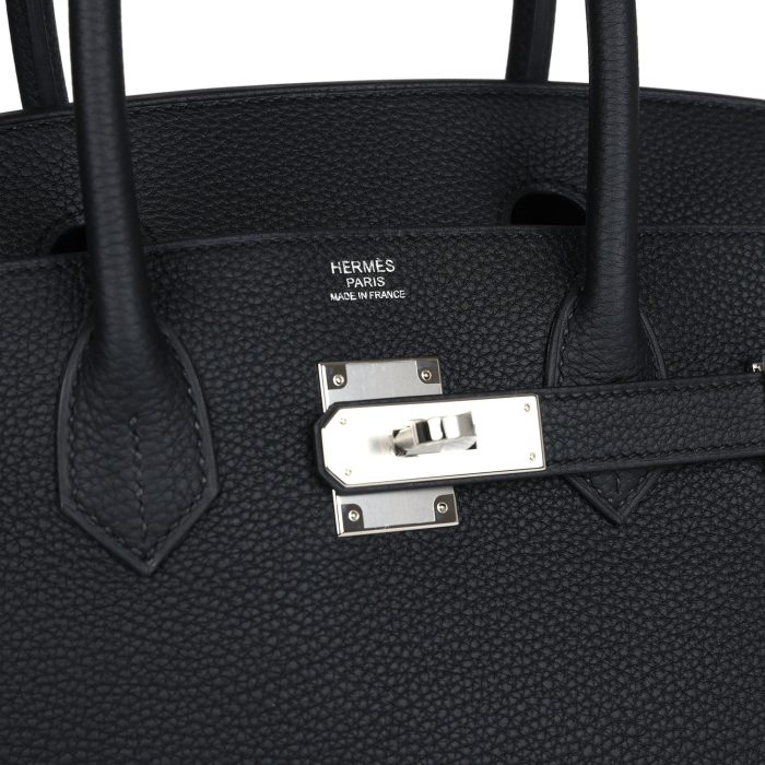Handmade Bag HB 30 Black Togo Palladium Hardware - 图片 6