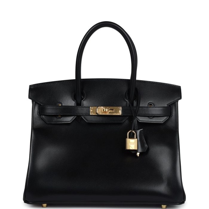 Handmade Bag HB 30 Black Box Gold Hardware