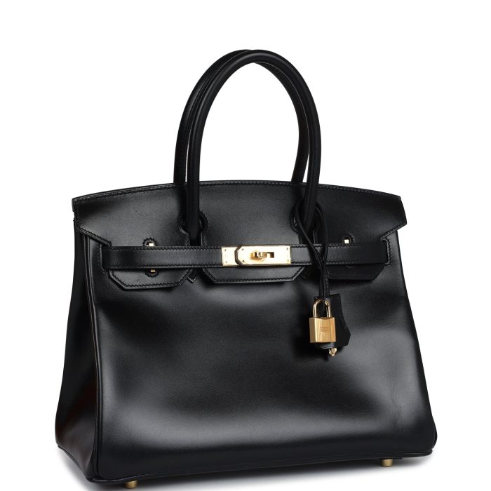 Handmade Bag HB 30 Black Box Gold Hardware - 图片 2