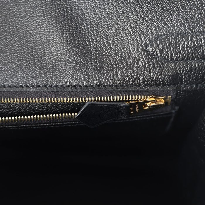 Handmade Bag HB 30 Black Box Gold Hardware - 图片 8