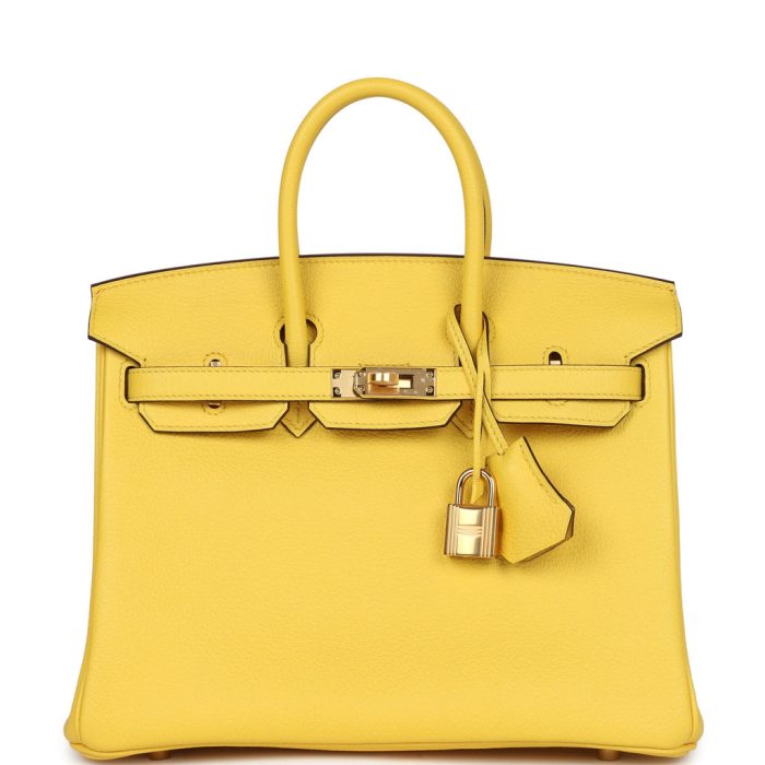Handmade Bag HB 25 Jaune de Naples Togo Gold Hardware