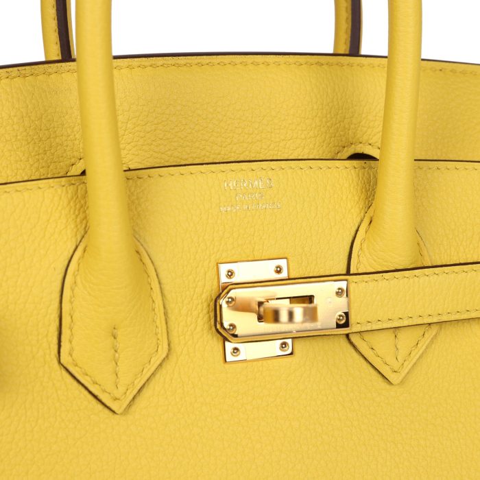 Handmade Bag HB 25 Jaune de Naples Togo Gold Hardware - 图片 6