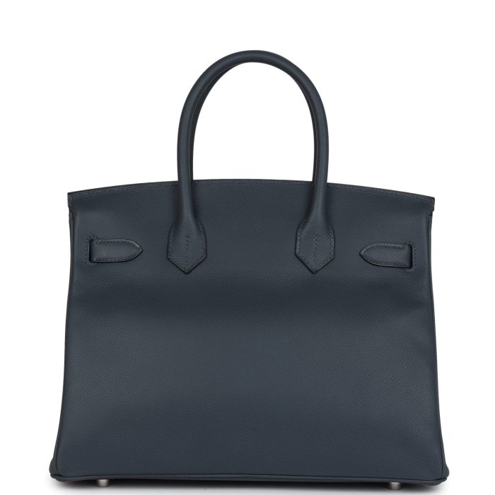Handmade Bag HB 30 Gris Misty Epsom Palladium Hardware - 图片 4