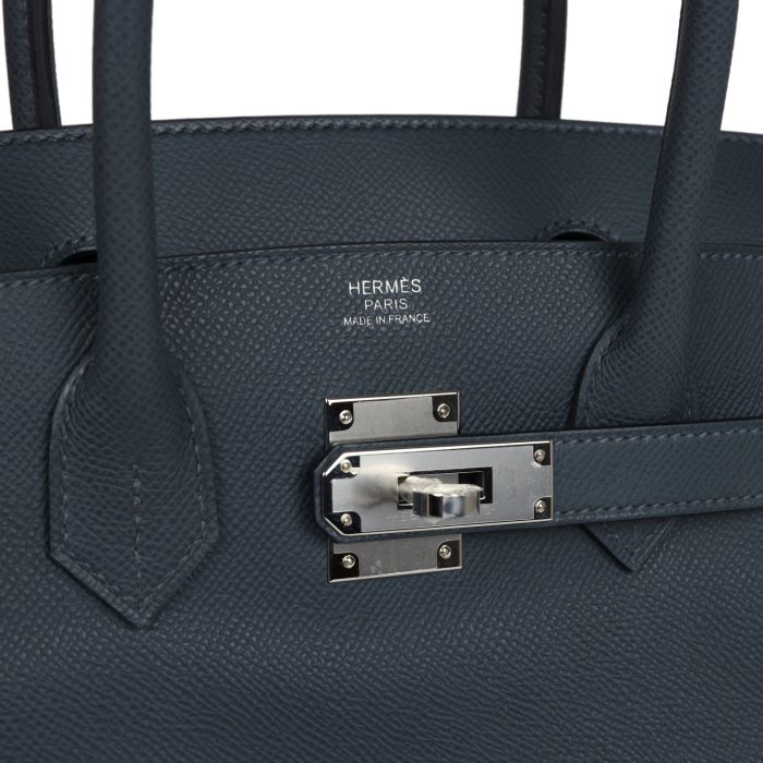 Handmade Bag HB 30 Gris Misty Epsom Palladium Hardware - 图片 6