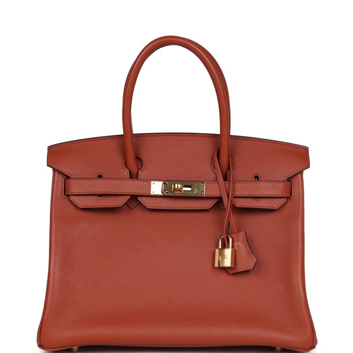 Handmade Bag HB 30 Cuivre Taurillon Novillo Gold Hardware
