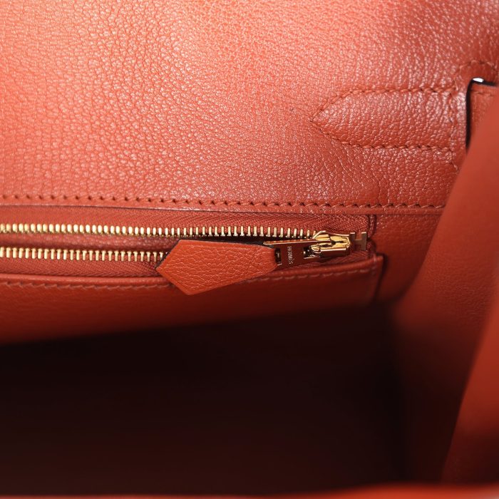 Handmade Bag HB 30 Cuivre Taurillon Novillo Gold Hardware - 图片 8