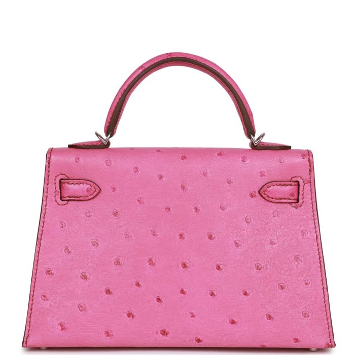 Handmade HKS 20 Fuchsia Ostrich Palladium Hardware - 图片 5