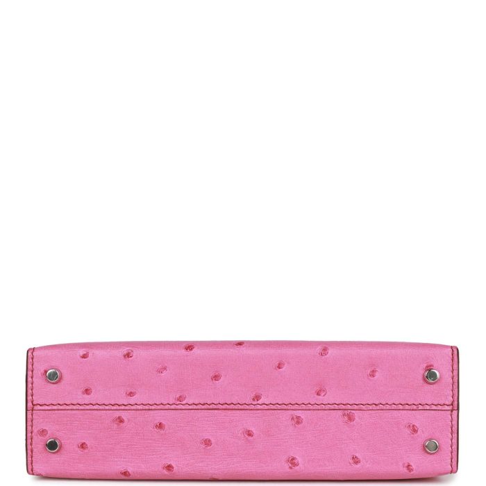 Handmade HKS 20 Fuchsia Ostrich Palladium Hardware - 图片 6