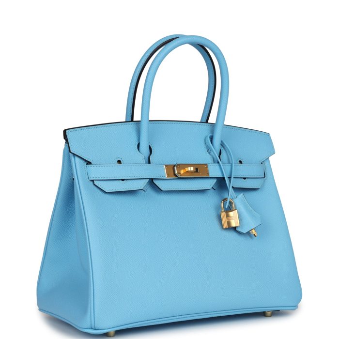 Handmade Bag HB 30 Celeste Epsom Gold Hardware - 图片 2