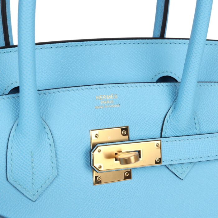 Handmade Bag HB 30 Celeste Epsom Gold Hardware - 图片 6