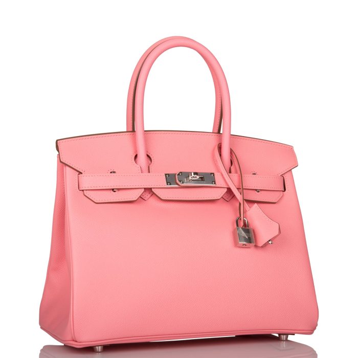 Handmade Bag HB 30 Rose Confetti Epsom Palladium Hardware - 图片 5