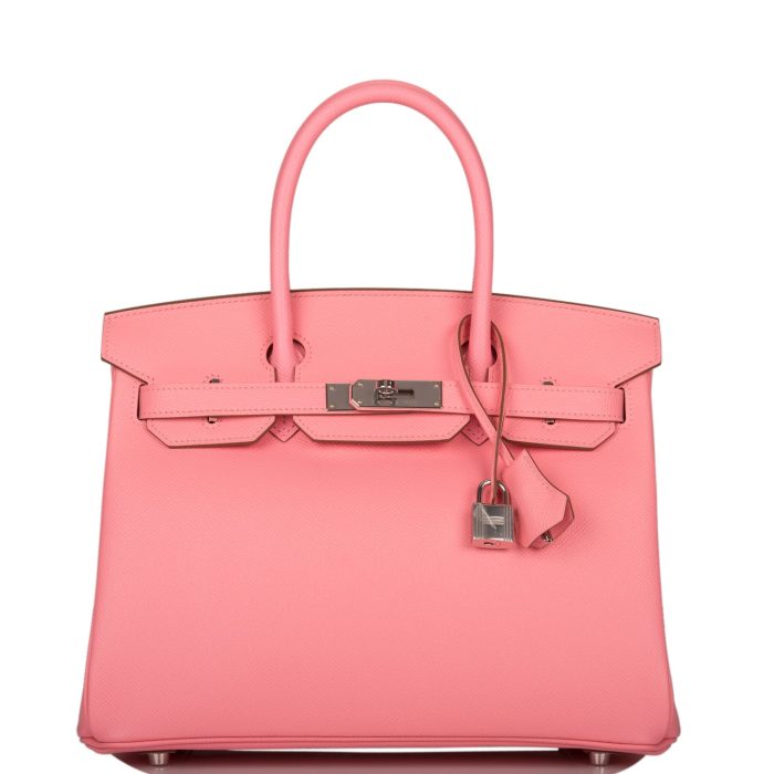 Handmade Bag HB 30 Rose Confetti Epsom Palladium Hardware - 图片 6