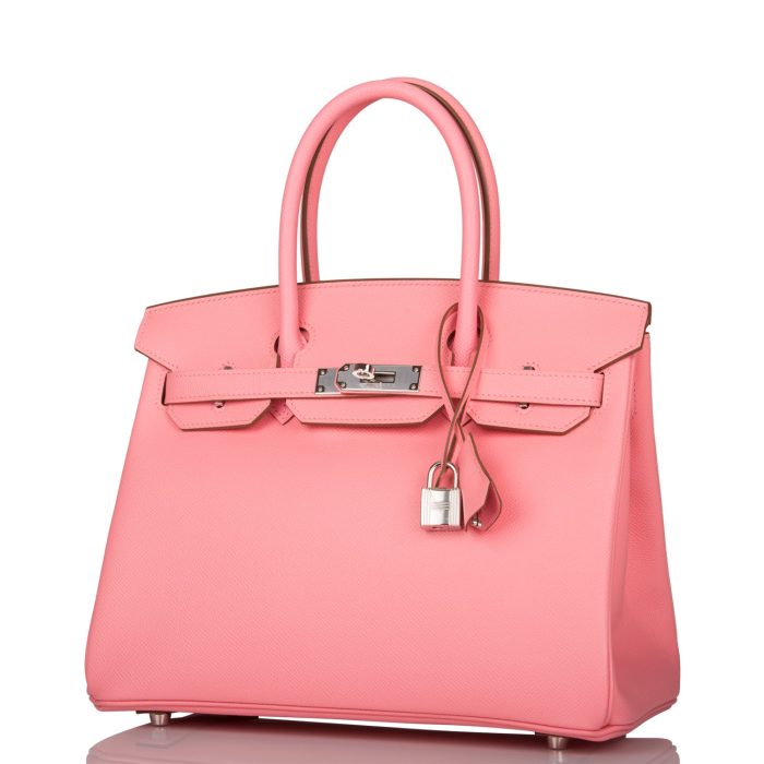 Handmade Bag HB 30 Rose Confetti Epsom Palladium Hardware - 图片 8