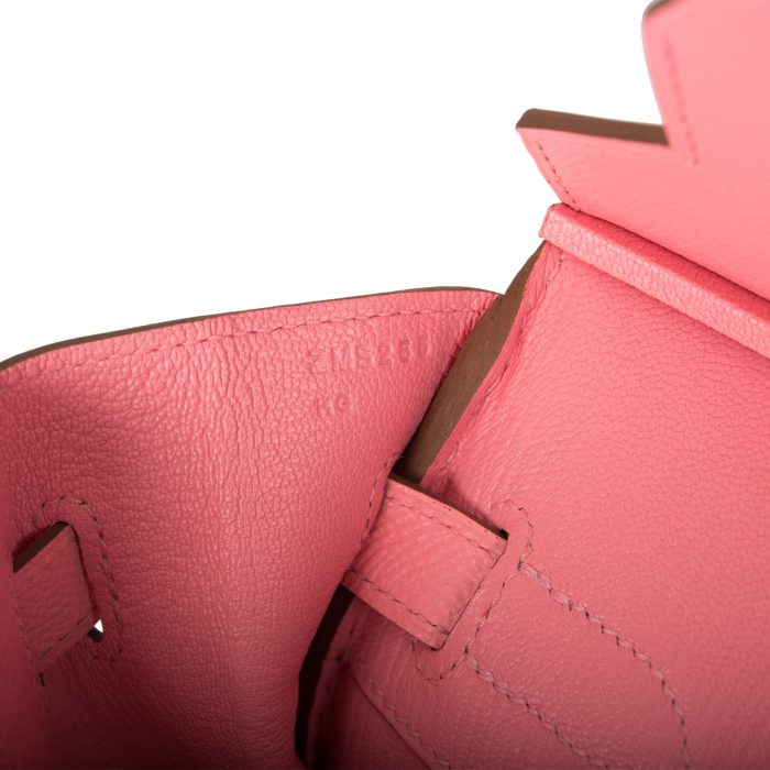 Handmade Bag HB 30 Rose Confetti Epsom Palladium Hardware - 图片 10