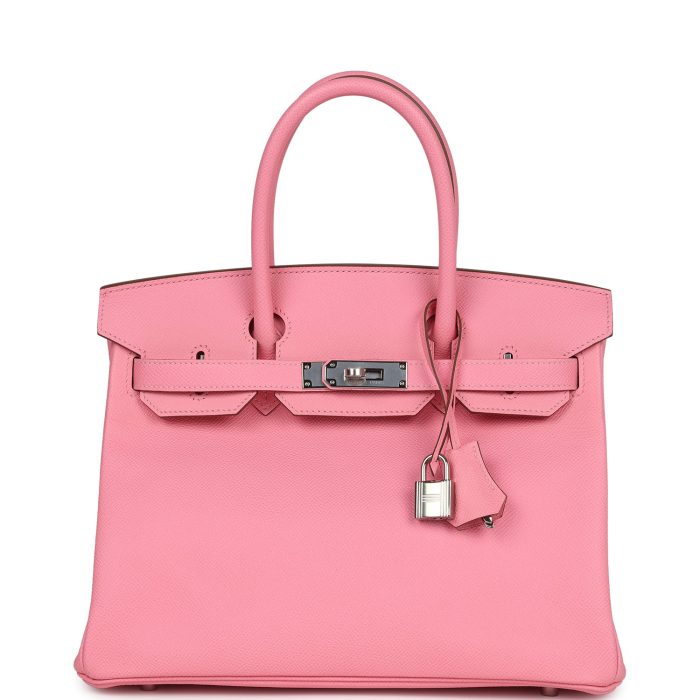 Handmade Bag HB 30 Rose Confetti Epsom Palladium Hardware - 图片 11